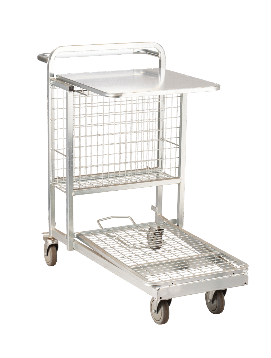 Merchandising Stock Trolley with Shelf