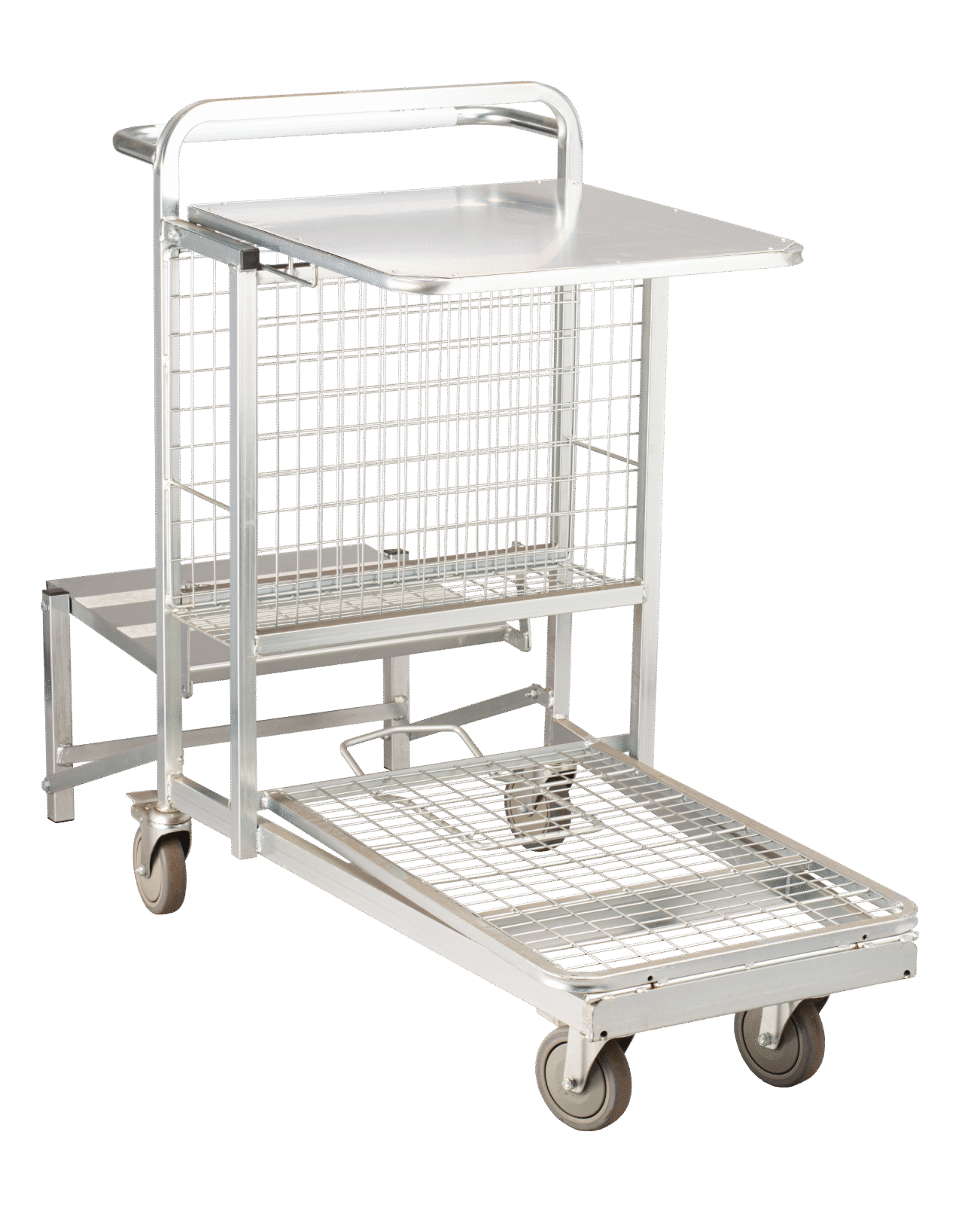 Merchandising Step Stock Picking Trolley With Step